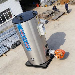 Chaudière à eau chaude atmosphérique à circulation naturelle verticale de qualité industrielle - Fonctionnement au mazout/gaz pour le chauffage des hôtels et des piscines - Product Image 4