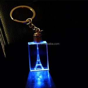 Llavero de Cristal Personalizado con Grabado Láser 3D/Llavero de Cristal LED con Foto - Product Image 4