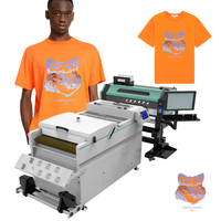 Film d'impression de T-shirt de transfert de chaleur d'usine 60cm 37cm 45cm imprimante Dtf avec la machine à secouer de poudre thermofusible