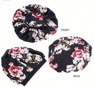 Gorro de Dormir Grande de Satén, Gorro de Seda Elástico para Dormir, Gorro de Noche con Banda Ancha Cómoda para Mujer - Product Image 2