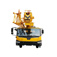 Grue de chantier hydraulique de 25 tonnes, grue mobile, hauteur de levage de 47,2 m, grue de construction robuste avec flèche télescopique