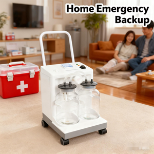 Aparelho de Sucção Elétrica Yuwell 7A-23D 160VA AC 110-220V 60dB Dispositivo de Sucção de Pressão Negativa para Salas de Cirurgia - Product Image 4