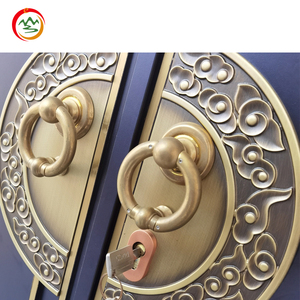 Trung Quốc hoàng gia phong cách điện tự động kim loại đường lái xe cổng vườn xây dựng an toàn Thiết kế trượt mở phong cách tự động mở mô hình - Product Image 3