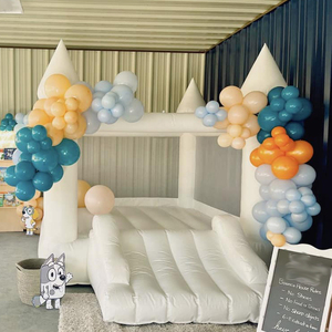 Comercial cloruro de polivinilo niños <span class=keywords><strong>pequeño</strong></span> blanco gorila inflable Casa de rebote saltando <span class=keywords><strong>castillo</strong></span> <span class=keywords><strong>hinchable</strong></span> con tobogán para <span class=keywords><strong>alquiler</strong></span> de fiesta - Product Image 5