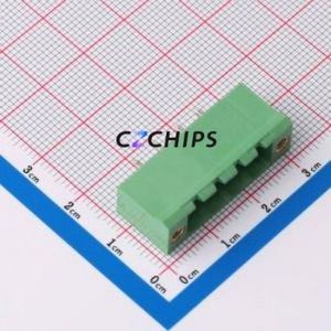 DB2EVM-5.0-4P-GN Plug-in Terminal <b>Block</b> Through hole,P=5mm Connector Board-to-Board / Socket - Closed <b>Screw</b> Fixing 1x4P 5mm - Product Image 1