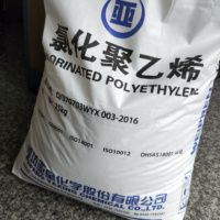 Résine de polyéthylène chlorée CPE 135A 3000 PVC additif modificateur d'impact qualité de moulage pour Film plastique matière première
