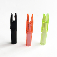Venta directa de fábrica Flecha de plástico Nocks Componentes Accesorios Caza al aire libre Insertar 6,2mm Diámetro Flecha Nocks