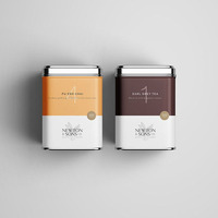 Vente en gros Boîte carrée en fer blanc avec couvercle Noir Argent Personnalisation Impression Thé en vrac Fève de cacao Capsule Conteneur Boîte en fer blanc