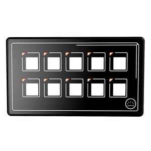 10 Gang Waterproof LED Touch <strong>Switch</strong> APP <strong>Remote</strong> Control Slim Panel RV Yacht - Product Image 1