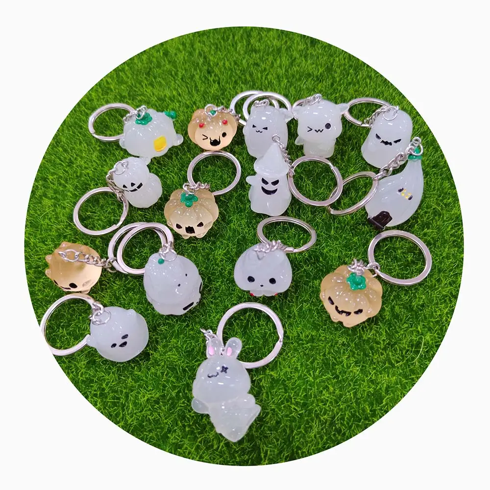 Cute Resin Keychain for Car Key Women Men Key Rings Charms Bag Pendant Keyholder DIY Jewelry Gifts Accessories