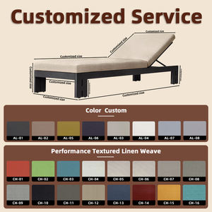 كراسي استلقاء خارجية قابلة للتعديل، سرير شمسي بجانب المسبح، كرسي شاطئ، كرسي استلقاء للفنادق والمنتجعات - Product Image 2