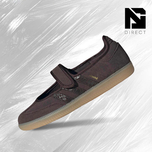 Adidas Wmns Jane 'Aurora Coffee' Slip-On Round Toe Hook Loop Breathable Mesh Retro Shoes. รองเท้าผ้าใบแบบสวมทรงกลมแบบสวมทรงกลม - Product Image 1