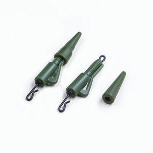 <span class=keywords><strong>Clip</strong></span> de <span class=keywords><strong>plomb</strong></span> de pêche à la <span class=keywords><strong>carpe</strong></span> ABS vert changement rapide queue pivotante en caoutchouc manchon Anti-enchevêtrement accessoires de pêche grossière - Product Image 1