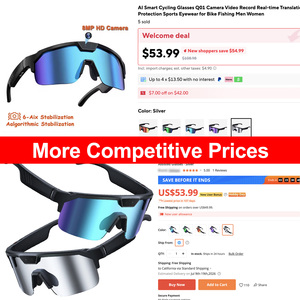 Gafas Inteligentes Q01 con IA para Deportes, con Certificación CE, FCC y RoHS, para Ciclismo y Pesca, Fotos de 30MP, Grabación de Video de 8MP, Gafas con Traducción - Product Image 2