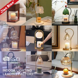 Logo personnalisé décoration nordique moderne avec 2 ampoules cadeaux d'anniversaire de luxe lampe chauffante électrique pour <span class=keywords><strong>bougie</strong></span> cire avec minuterie à intensité variable - Product Image 5
