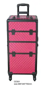 Xách tay chuyên nghiệp nghệ sĩ trang điểm kỳ nghỉ Quà Tặng blackfriday nhôm đáng yêu mỹ phẩm trường hợp hộp cứng vali