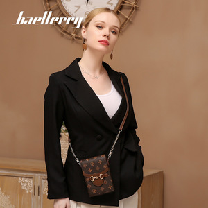 Baellerry Women's Mini Crossbody Bag Pu Leather Chain Strap <b>Phone</b> Bag <b>Retro</b> Style Everyday Use - Product Image 3