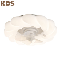Ventilateur de plafond KBS à télécommande, ventilateur de plafond intérieur à économie d'énergie pour chambre à coucher avec lumière et télécommande