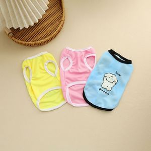 Chaleco para mascotas con estampado de animales, poliéster transpirable, refrescante para verano, para gatos y perros, azul, rosa, amarillo - Product Image 2