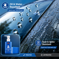 Kit d'additifs pour réservoir d'essuie-glace automobile prêt à l'emploi, sans pulvérisation, 130 ml, nettoyant pour taches d'eau sur vitres, émulsion pour élimination du film gras