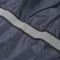 Vêtements de pluie personnalisés Poncho imperméable en nylon pour adultes pour la randonnée Combinaison de travail coupe-vent avec bande réfléchissante