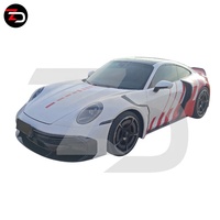 Pare-chocs avant, garde-boue arrière, jupe latérale, ailes de garde-boue de style fusée B900 en carbone sec de haute qualité pour Carrera S 4S 992.1