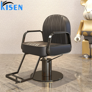 Silla de Barbero Plegable de Lujo Kisen, Resistente, con Bomba Hidráulica Profesional, Reposapiés Ajustable, Muebles Ecológicos para Barbería - Product Image 4