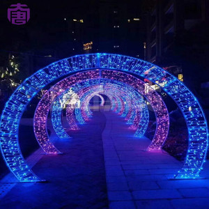 Outdoor Christmas Decoration Led <b>Star</b> Pattern Tunnel <b>Lights</b> For Holiday Parties And Street Displays - Product Image 4