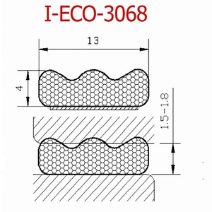 <span class=keywords><strong>Bande</strong></span> de maille auto-adhésive de qualité supérieure de I-ECO bandes d'étanchéité de cadre de porte pour porte en métal - Product Image 2