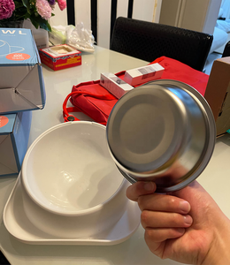 多宠物湿食品橡胶基础不锈钢碗耐用洗碗机防滑宠物水和食物猫狗碗 - Product Image 6