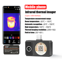 Caméra thermique infrarouge pour téléphone portable VICTOR 328M, 256x192, caméra thermique USB pour Android/iOS, mesure de température industrielle