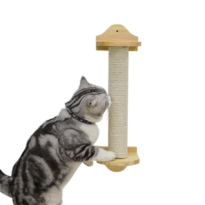 Wholesale Cat Wall Post Tree Wall Mounted Cat Sisal Shelf Toys Cat Climbing Frames