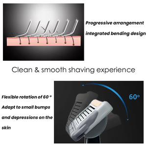 Recharges de lames pour <span class=keywords><strong>rasoir</strong></span> à six lames en acier inoxydable Platinum, pour un rasage lisse pour hommes, soin personnel Shavcooo - Product Image 6