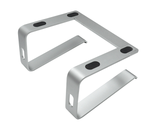 Support pour ordinateur portable en aluminium à hauteur fixe avec options de couleurs noir/argent/personnalisées et option de logo personnalisé - Product Image 5