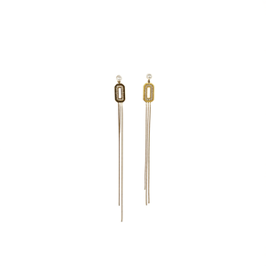 Fashion Drop <b>Earrings</b> 316L Stainless Steel PVD Gold Plating Sustainable Resistant Long Tassel Design - Product Image 2