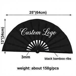 Abanico de Kung Fu Tradicional Extra Grande de 33 cm con Logotipo Personalizado al por Mayor, Abanico de Artes Marciales Plegable, Publicitario y Promocional - Product Image 2