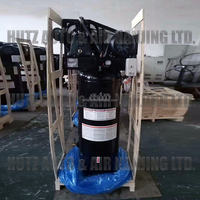 Compresseur d'air à piston alternatif Dafeng WILLEST 60 gallons vertical à entraînement par courroie BWI75TE55V240 5,5 CV 12 bars Compresseur électrique
