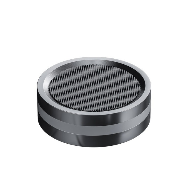 Small Round Shape Portable TWS Wireless Speaker Mini for  Sound Cannon in Steel for On-the-Go Listening