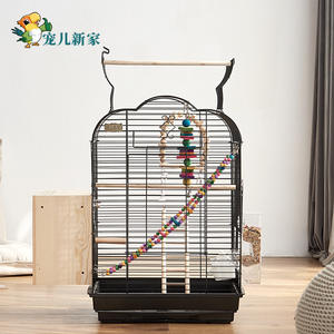 Extra Groot Gemakkelijk Schoon Vogelkooi Voor Papegaaien Spreeuwen Zwart Phoenix Effen Patroon Nieuwe Speciale Broedkooi Met Doosverpakking - Product Image 2