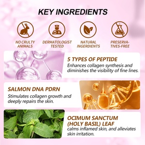 Salmón <span class=keywords><strong>DNA</strong></span> PDRN Pink Peptide Serum 1,01 Fl. Oz. Cuidado DE LA PIEL coreano, hidratante, reafirmante, antienvejecimiento, niacinamida para el hogar - Product Image 3