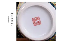 P416 Vas Keramik Antik Tradisional Grosir Warna Enamel Hiasan Dekoratif Vas Porselen untuk Dekorasi Pernikahan dan Rumah