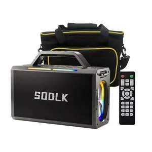 Soolk S1115 200W Heavy Bass Reverberation Blue Tooth Speaker Rgb Portable Subwoofer Outdoor Karaoke Sound System