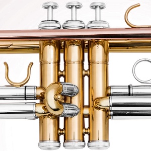 Fourniture directe en usine d'instruments à vent chinois trompette si bémol trompette en laque d'or instruments de musique de marque personnalisée - Product Image 5