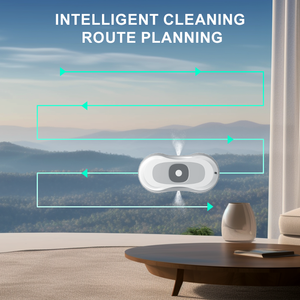 Nettoyeur de vitres électrique automatique de premier rang, moteur sans balais, navigation gyroscopique, 2 modes, nettoyage sans traces, extérieur, ménage - Product Image 5