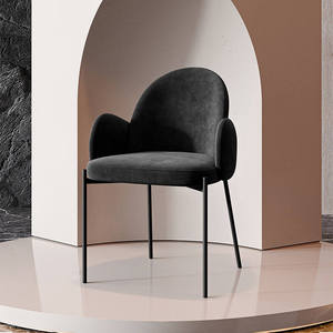 Silla <span class=keywords><strong>de</strong></span> <span class=keywords><strong>Comedor</strong></span> Minimalista Italiana con Respaldo, Modelo <span class=keywords><strong>para</strong></span> Hotel, Silla Metálica <span class=keywords><strong>para</strong></span> Hogar, Diseñadores, Cafetería, Restaurante - Product Image 3