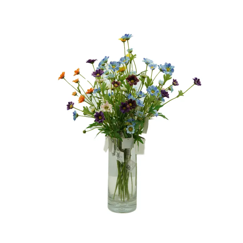 उच्च गुणवत्ता रियल टच कृत्रिम फूल कृत्रिम डेज़ी फूल शाखाओं के लिए घर के गार्डन सजावट