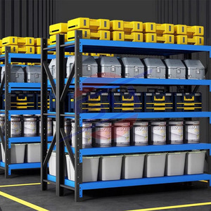 Nhiệm Vụ Ánh Sáng Công Nghiệp Kệ Mạnh Mẽ Khả Năng Tải Chùm Loại Lưu Trữ Kệ Kim Loại Stackable Xếp Chồng Kệ - Product Image 3