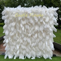 Nouvelle Arrivée Décoration d'Événements de Mariage Mur Floral en Soie 3D 5D enroulable Mur de Fleurs Roses Rouges Toile de Fond Design de Luxe