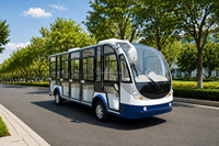 Bus électrique touristique RENQI 20 places, navette pour aéroport, usage touristique, 7,5 kW, 72 V, 150 Ah, autonomie 800 km, 35 km/h, personnalisable