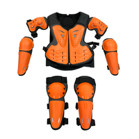 Protector de Cuerpo Transpirable para Motociclismo, Motocross, con Almohadillas Protectoras para Rodillas y Codos para Niños